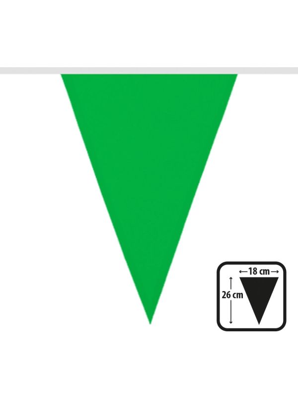 Groene Vlaggetjesslinger 6M