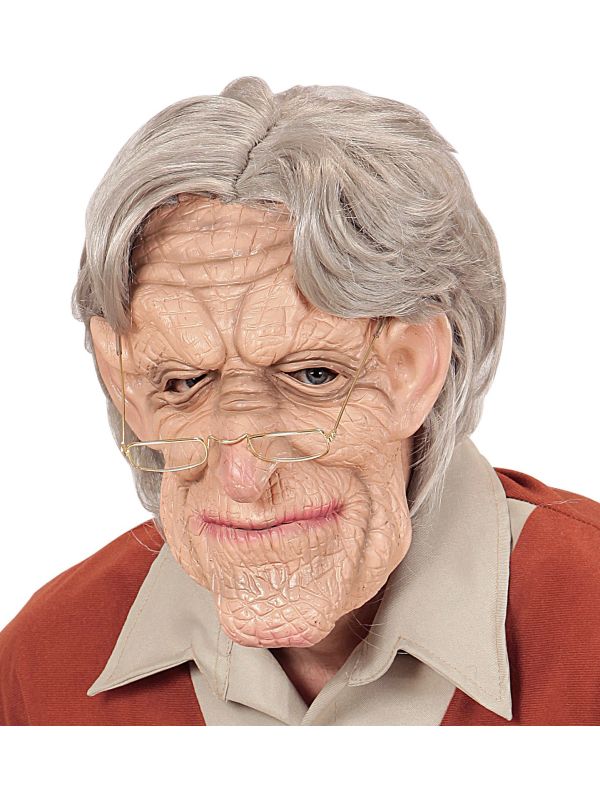 Grootvader masker met pruik main product photo