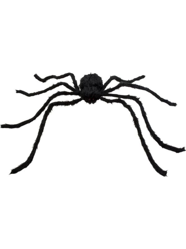 Grote harige spin decoratie zwart