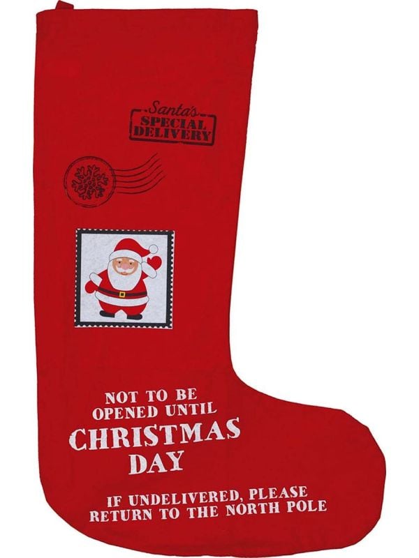 Grote rode cadeausok kerstmis 110cm