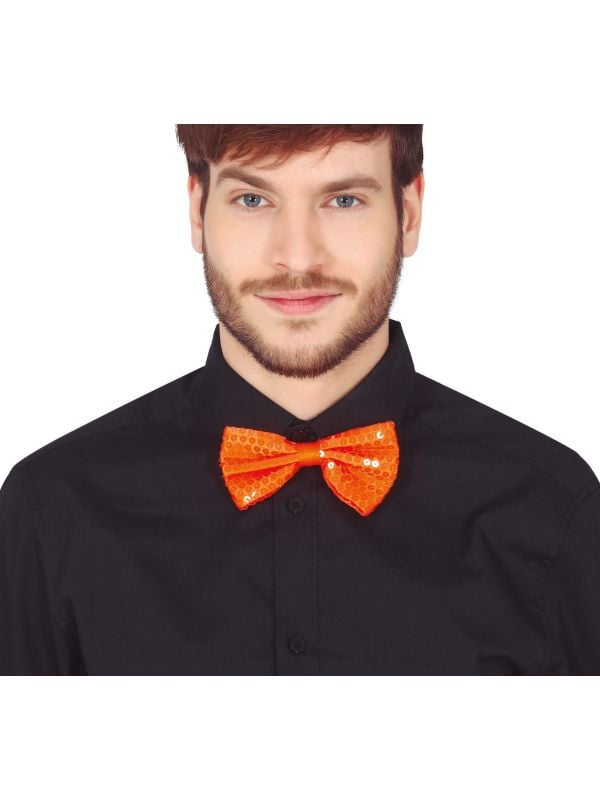 Grote vlinderdas neon oranje
