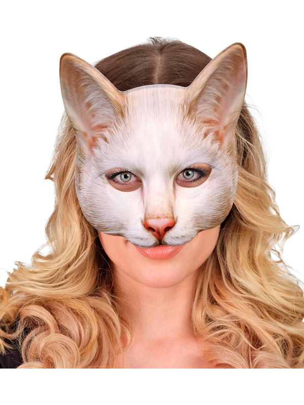 Halfmasker Kat Licht Bruin