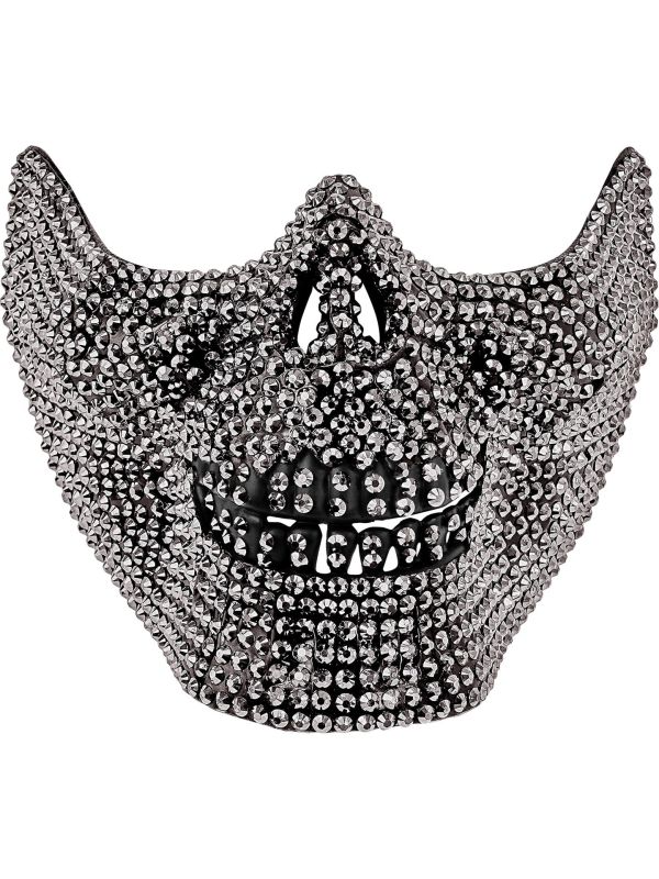 Halfmasker Schedel Punk met Studs