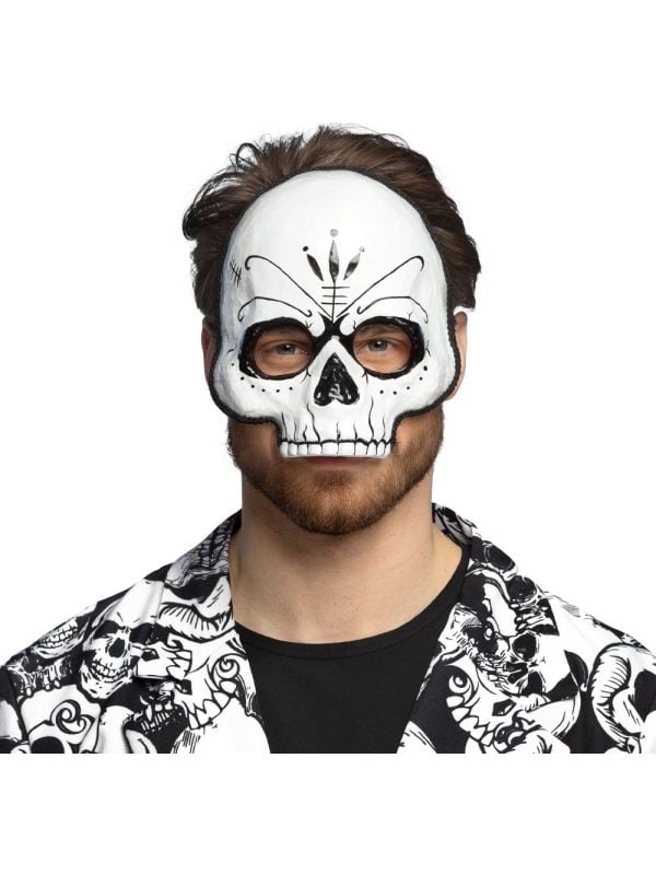 Halfmasker Sweet Skull Halloween