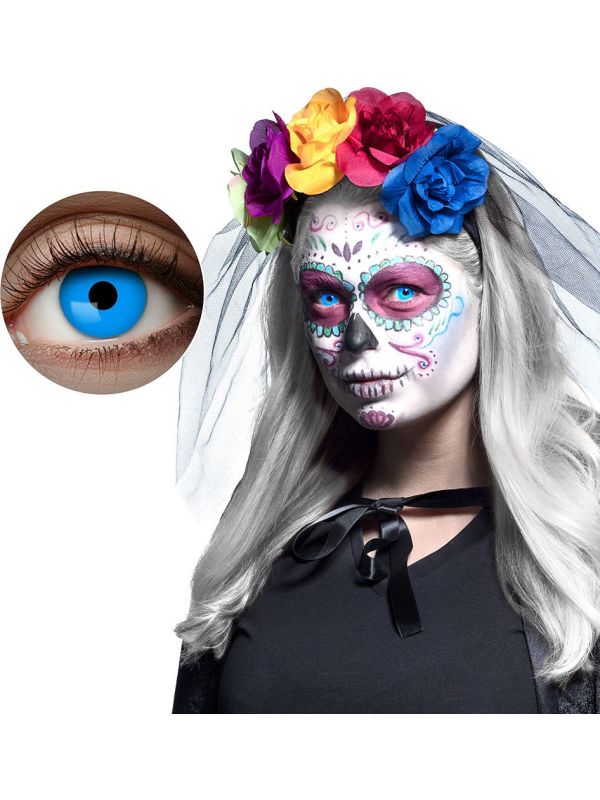 Halloween Blauwe Horror Maandlenzen