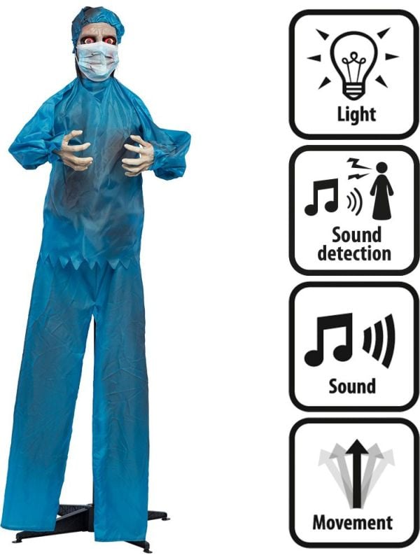 Halloween Decoratie Enge Dokter licht, geluid & beweging