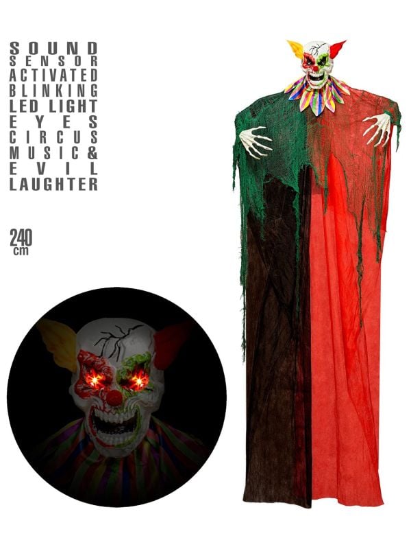 Halloween decoratie griezelige clown