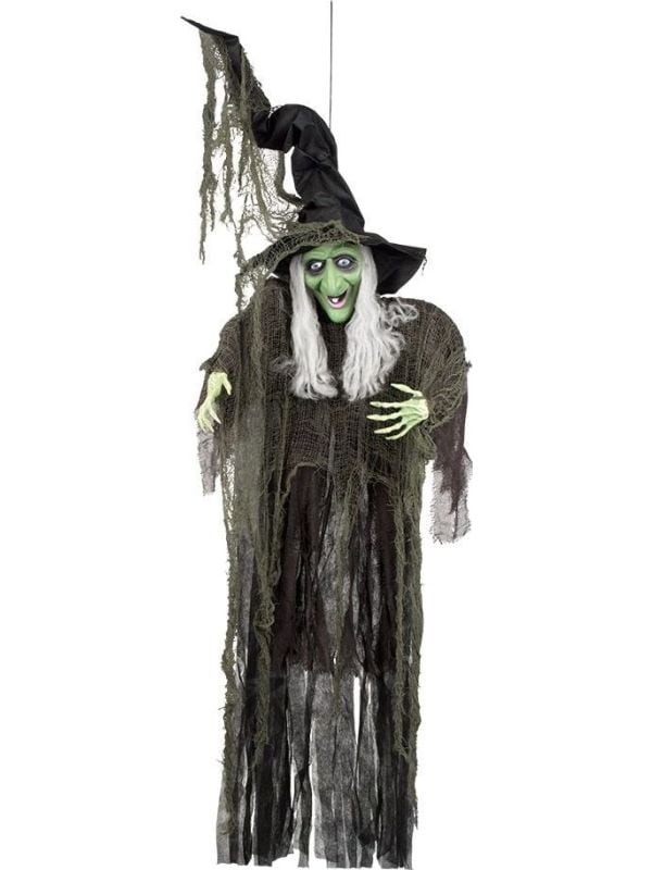 Halloween decoratie groene heks