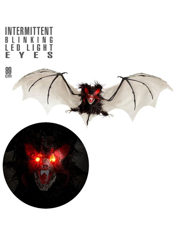 Halloween decoratie harige vleermuis