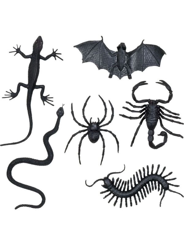 Halloween horror dieren decoratie 6x