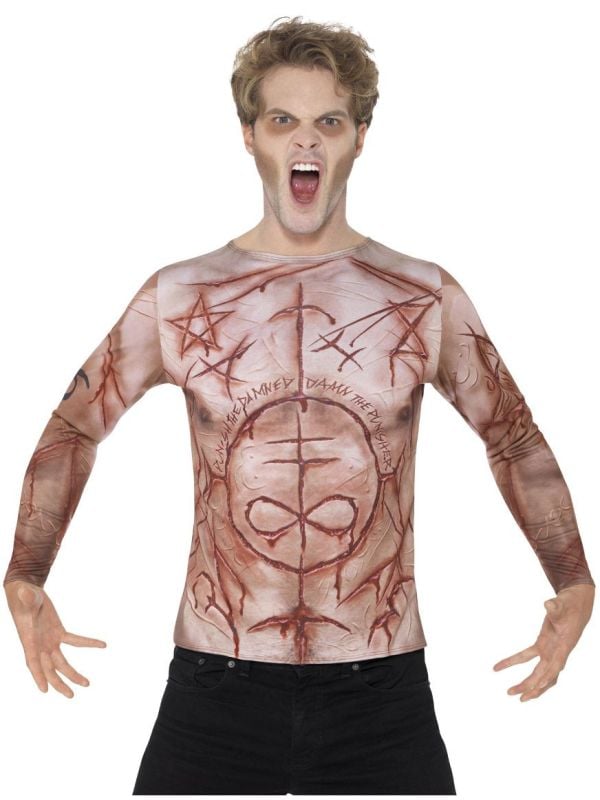 Halloween horror lichaam shirt main product photo