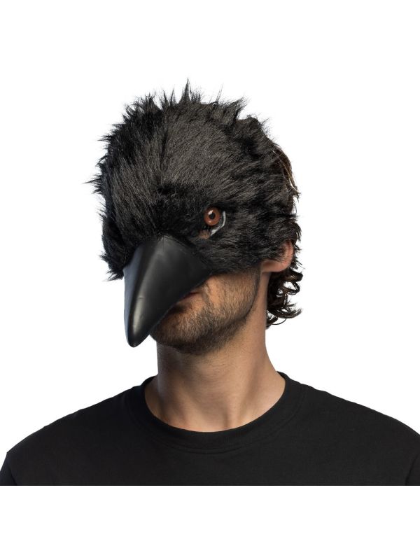 Halloween Kraaien Masker Zwart