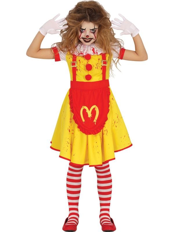 Halloween McDonalds horror clown meisjes