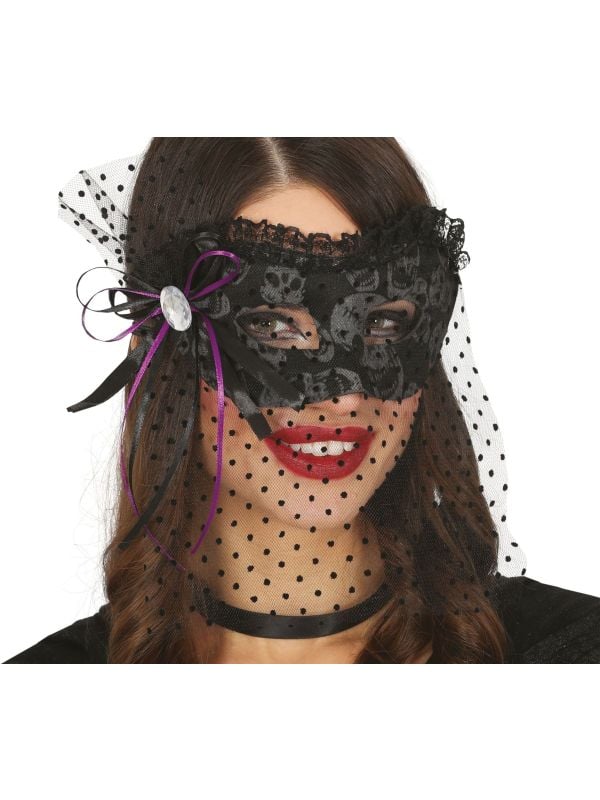 Halloween oogmasker met sluier main product photo
