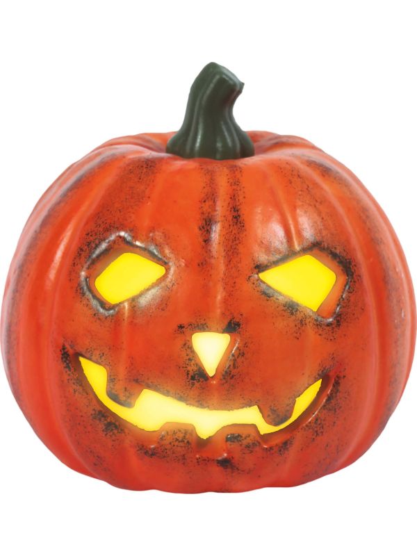 Halloween pompoen decoratie 13cm