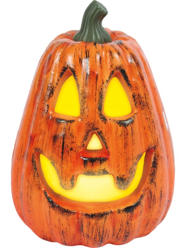 Halloween pompoen decoratie 20cm