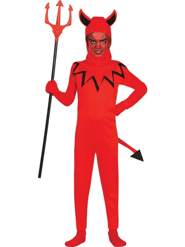 Halloween rode duivel outfit kind