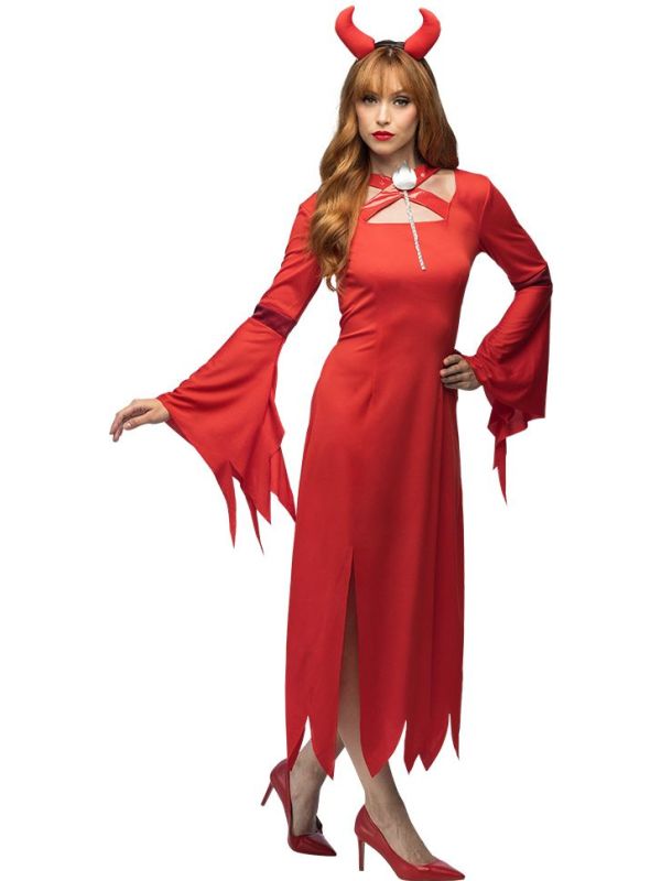 Halloween Rood Duivelse Jurk Dames
