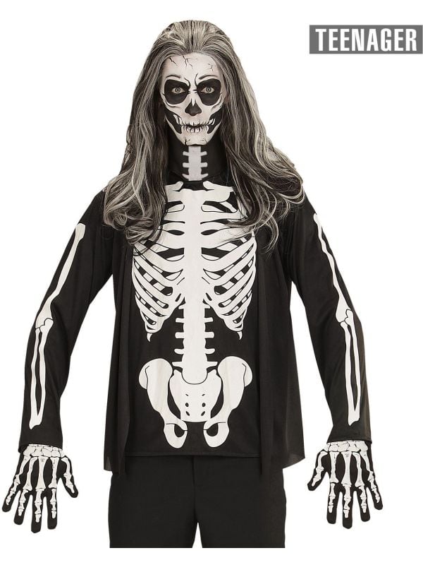 Halloween skelet shirt kind 164 main product photo
