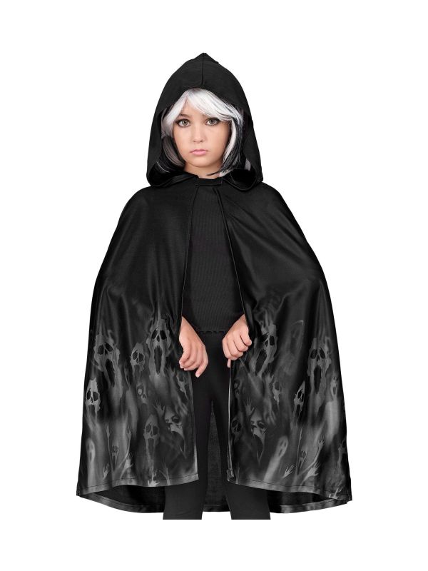 Halloween Spookcape Zwart Jongens Meisjes