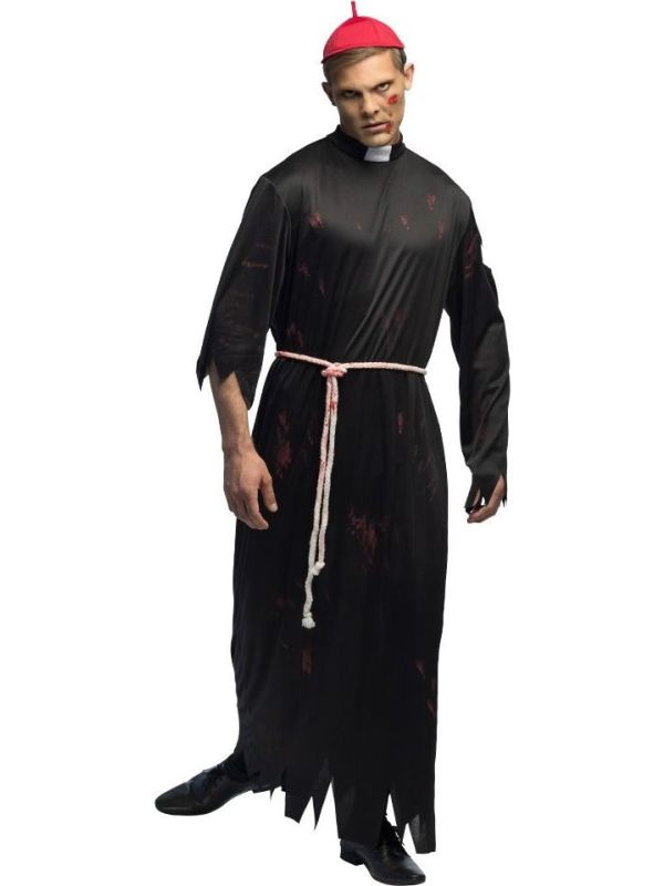 Halloween Zwart Priesterkostuum Mannen