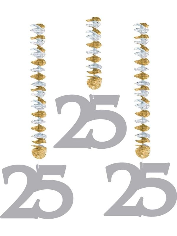 Hangdecoratie 25 jarig huwelijk
