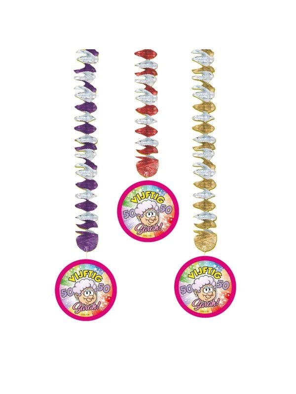 Hangdecoratie 50 jaar sarah regenboog