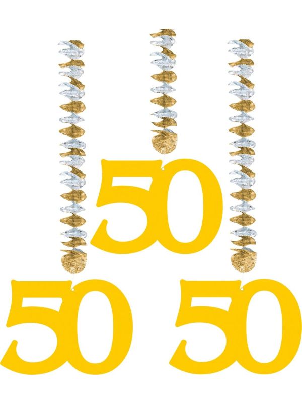 Hangdecoratie 50 jarig huwelijk