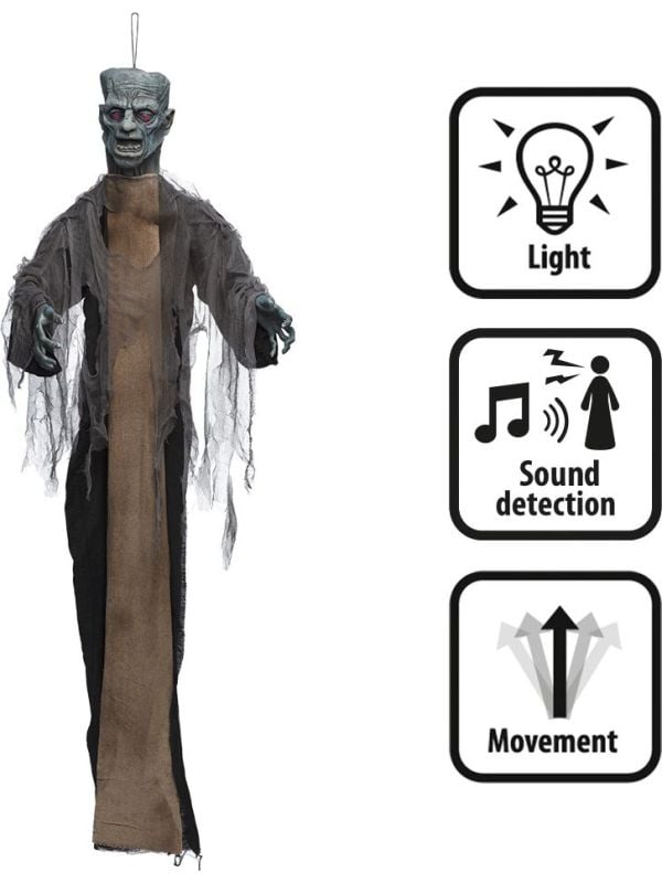 Hangdecoratie Dead Fred licht & geluid halloween