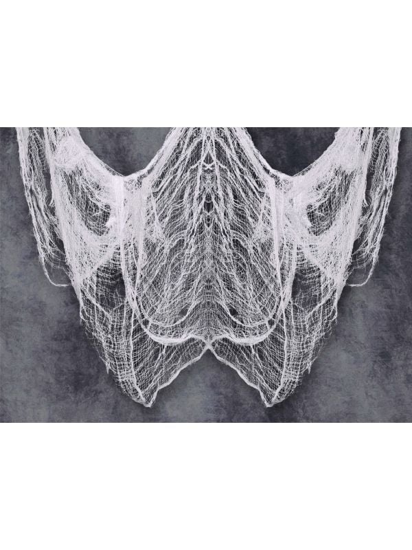 Hangdecoratie griezelige witte stof 200 x 500 cm halloween