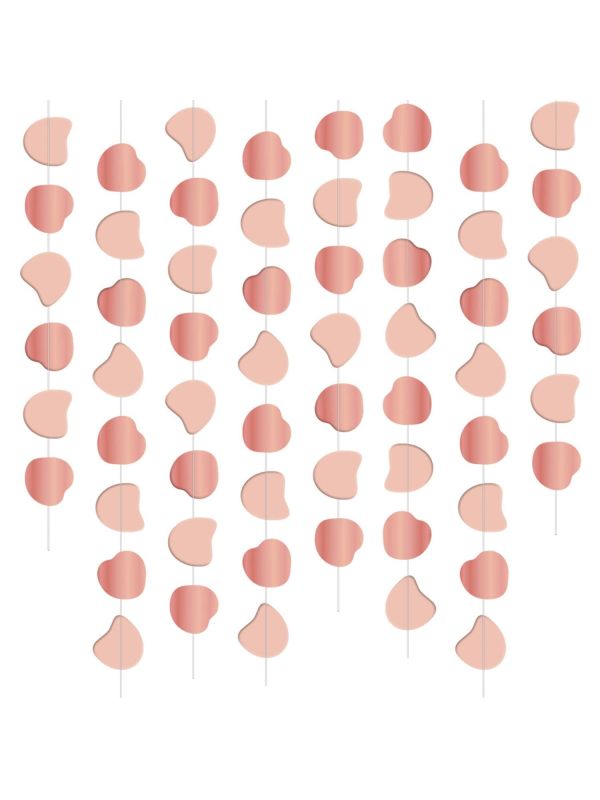 Hangdecoratie plafond lush blush 8 stuks