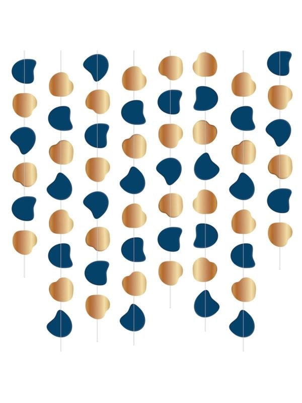 Hangdecoratie plafond true blue 8 stuks