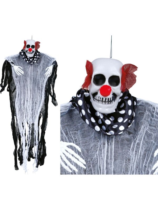 Hangdecoratie skelet clown 80 cm halloween main product photo