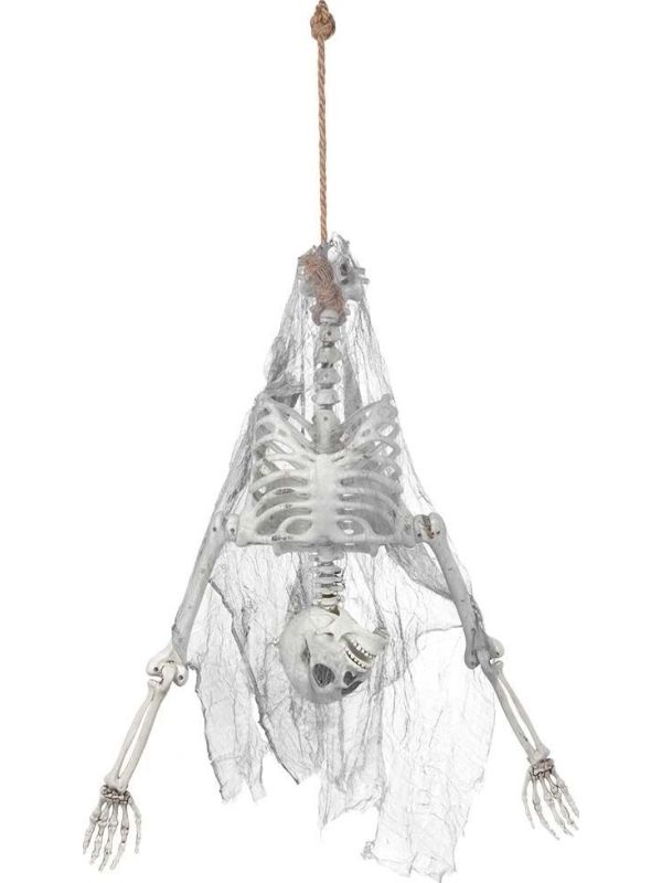 Hangdecoratie Skelet op zijn kop Halloween