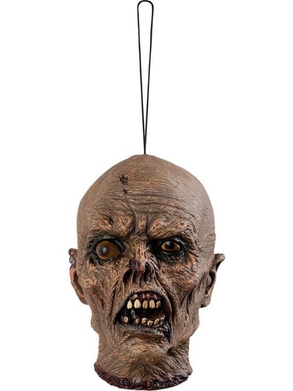 Hangend zombie hoofd decoratie
