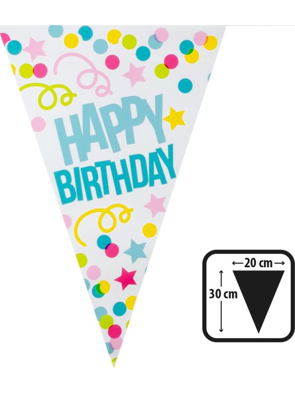 Happy birthday vlaggenlijn