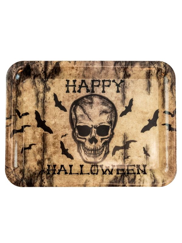 Happy Halloween Skull Serveerblad