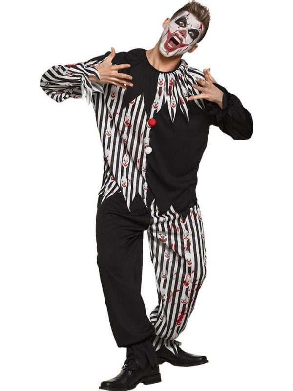 Harlekijn horror outfit heren