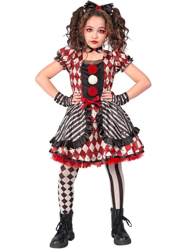 Harley Quinn Griezelige Outfit Meisjes