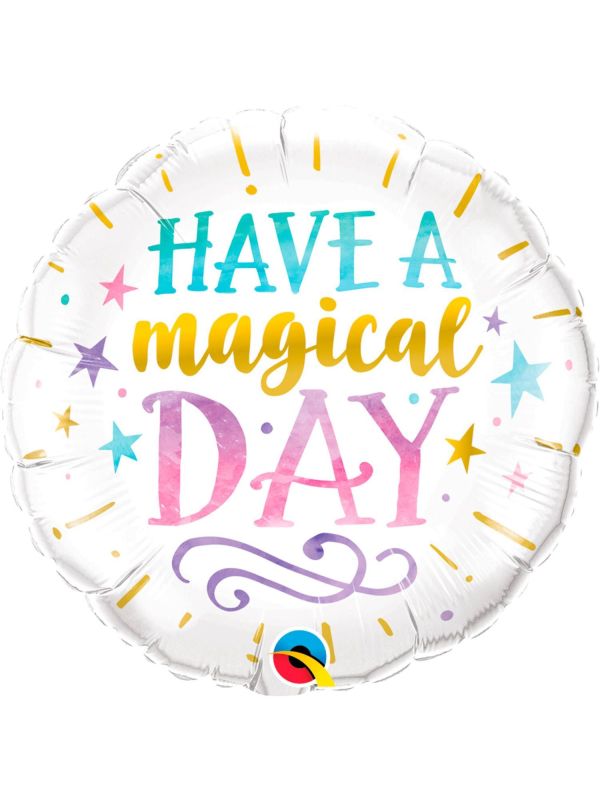 Have a magical Day witte folieballon
