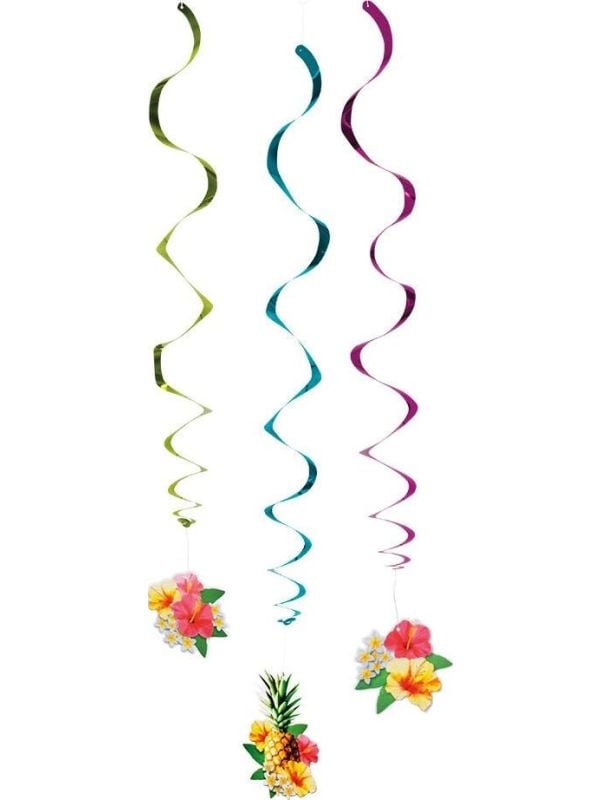Hawaii themafeest decoratie swirls