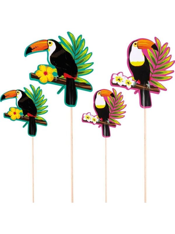 Hawaii toekan thema prikkers 5x