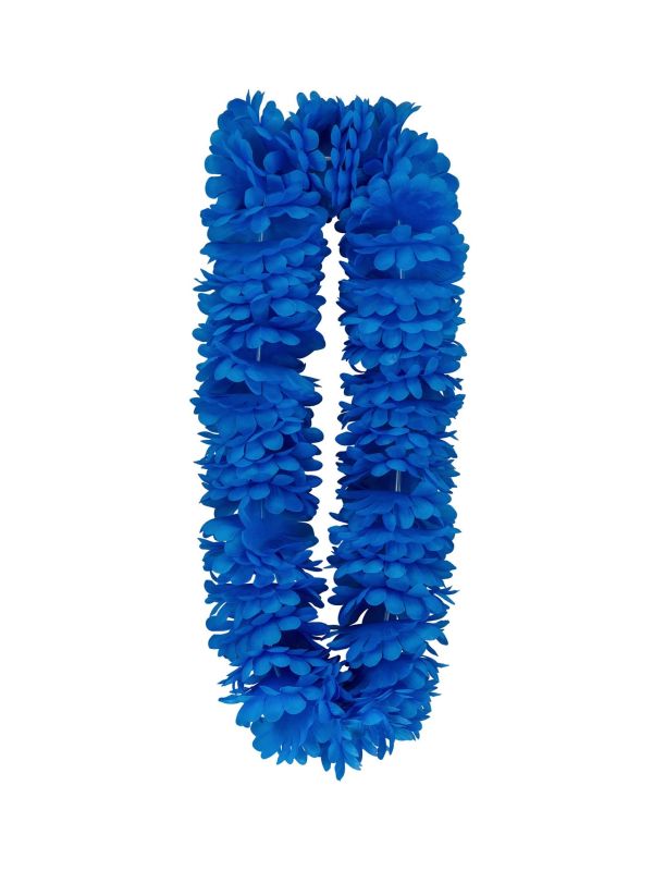 Hawaiiaanse Bloemenkrans Blauw Ketting