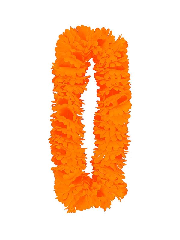 Hawaiiaanse Bloemenkrans Oranje Ketting