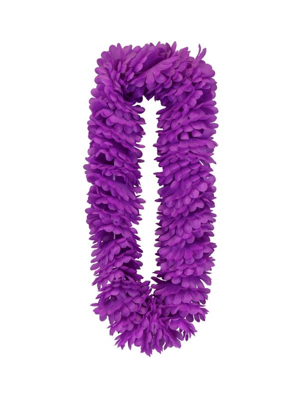 Hawaiiaanse Bloemenkrans Paars Ketting