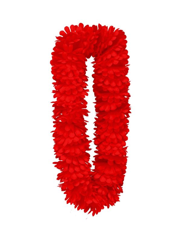 Hawaiiaanse Bloemenkrans Rood Ketting