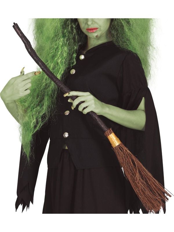 Heksenbezem 90 cm halloween