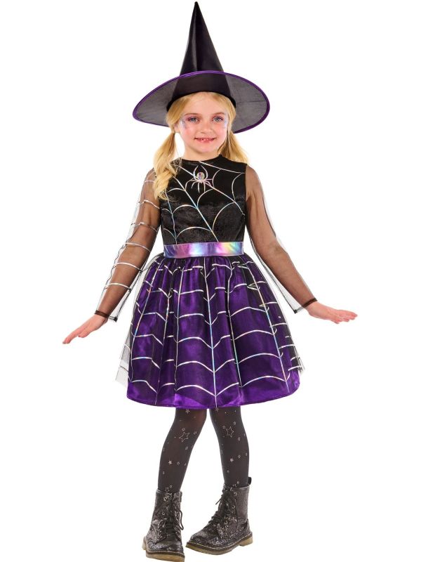 Heksenjurk Spinnenweb Paars Meisjes