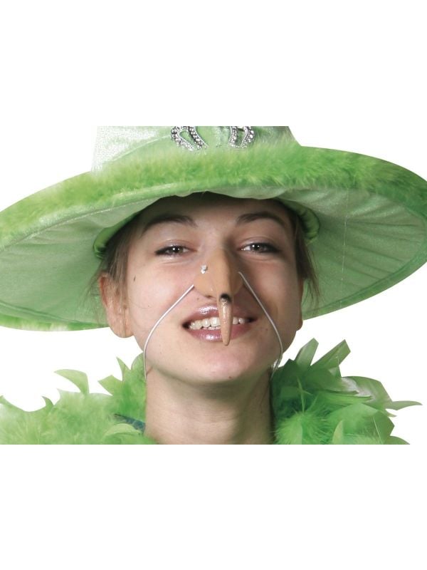 Heksenneus met wrat one size halloween
