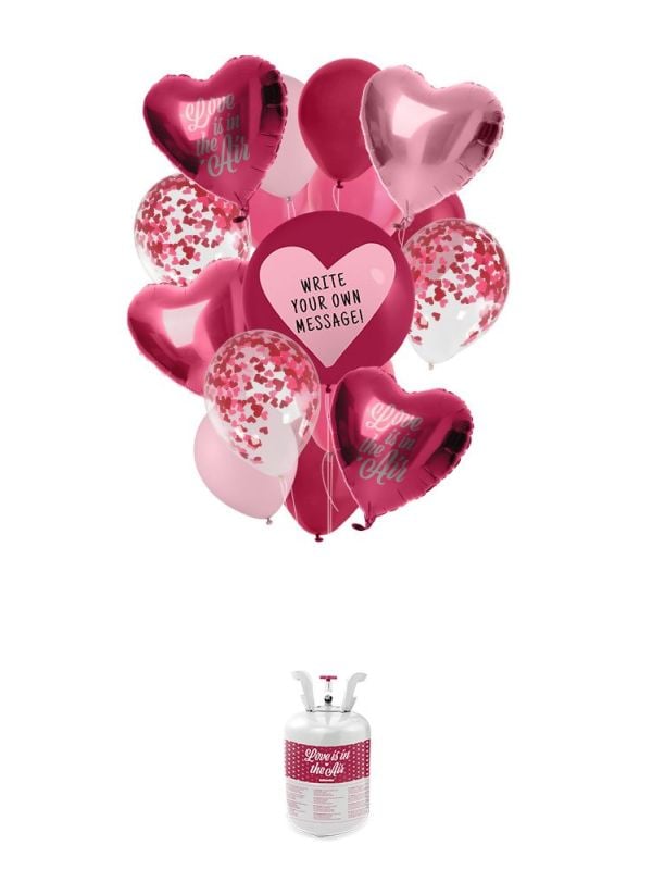 Helium gastank love roze ballonnen main product photo